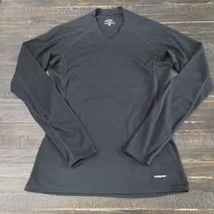 Black Patagonia Capilene Thermal Weight Long-Sleeve Baselayer Top Women’s Medium
